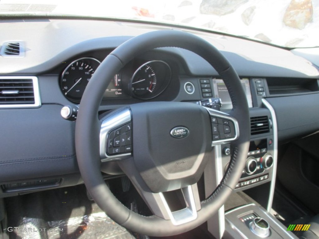 2016 Land Rover Discovery Sport HSE 4WD Ebony Steering Wheel Photo #107024955