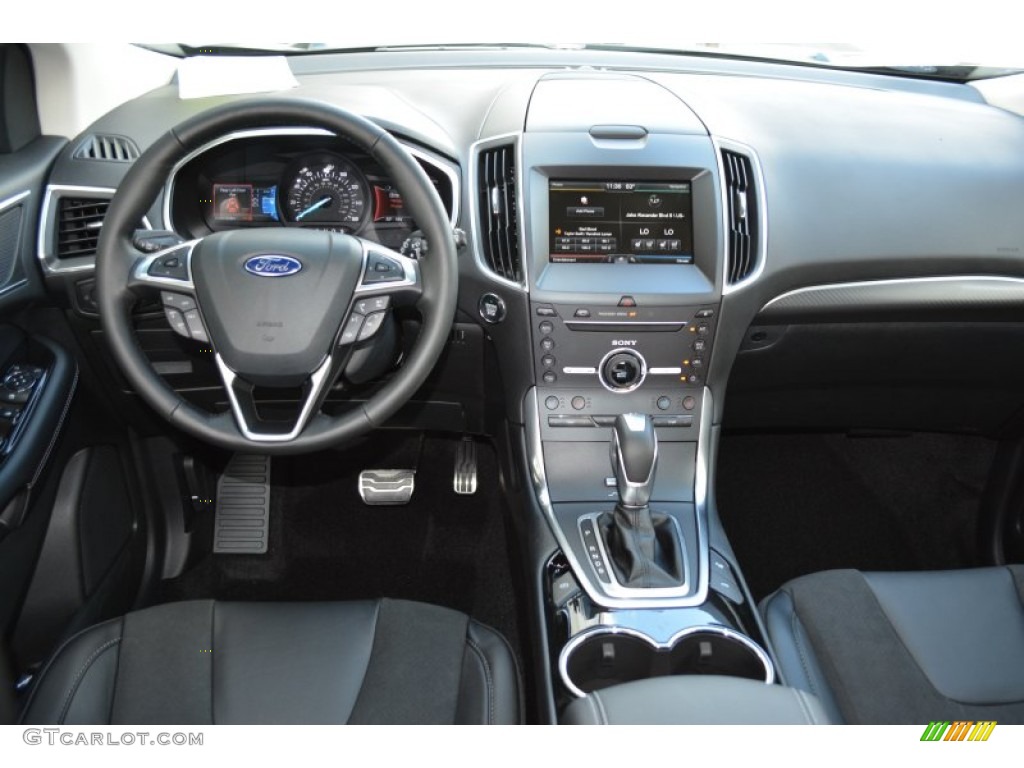 2015 Ford Edge Sport Ebony Dashboard Photo #107025018