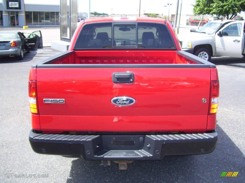 2004 F150 Lariat SuperCrew - Bright Red / Tan photo #4