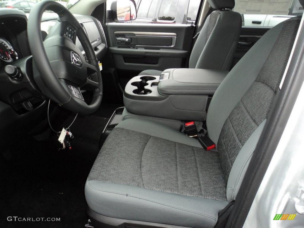 Black/Diesel Gray Interior 2016 Ram 1500 Big Horn Crew Cab 4x4 Photo #107027163