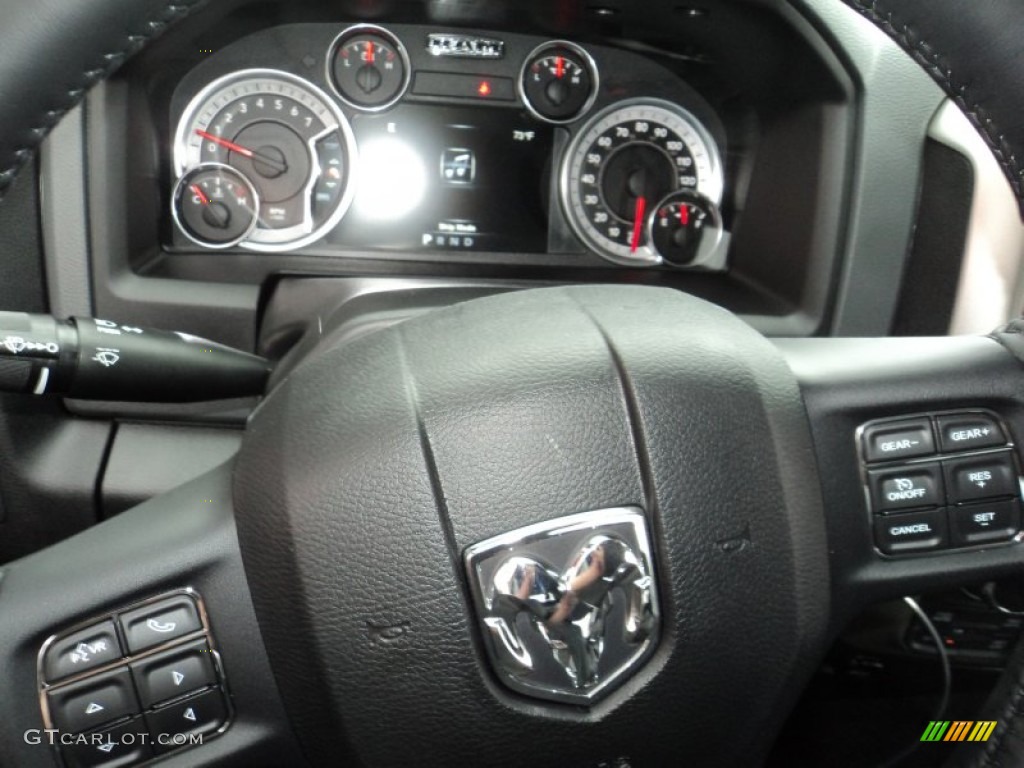 2016 1500 Big Horn Crew Cab 4x4 - Brilliant Black Crystal Pearl / Black/Diesel Gray photo #7