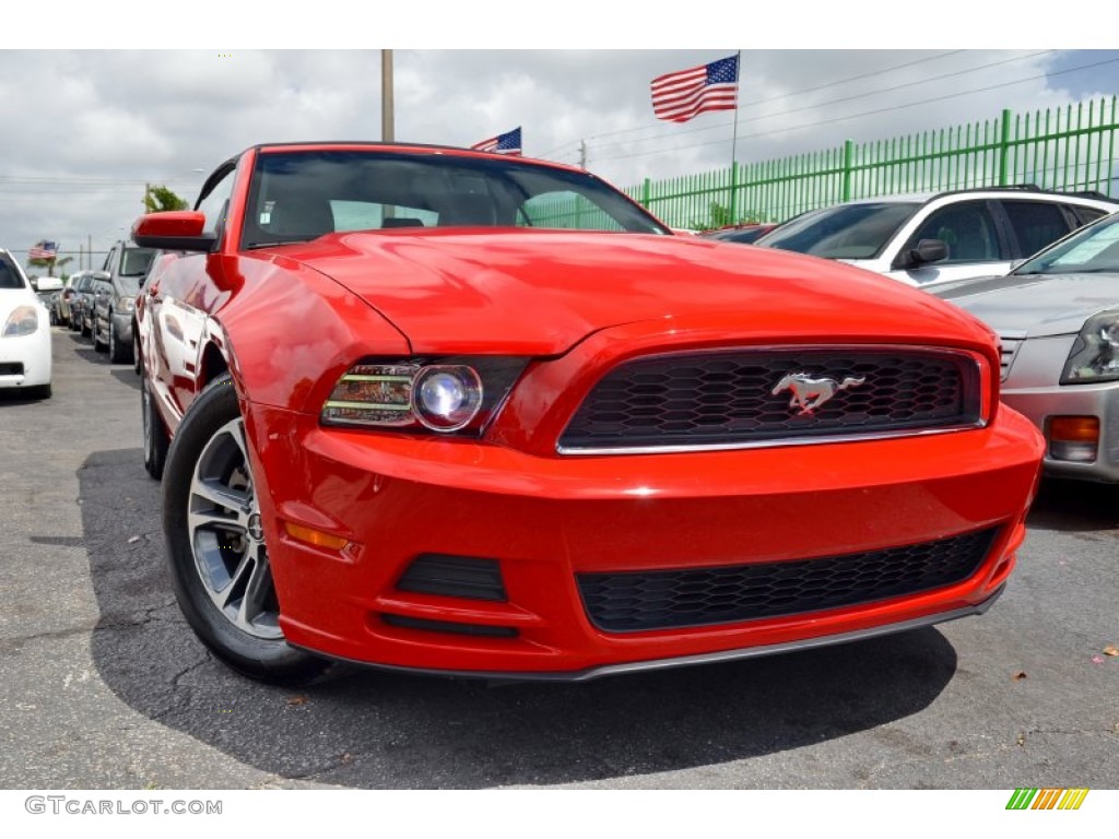 2014 Race Red Ford Mustang V6 Premium Convertible 107010988 Photo 10