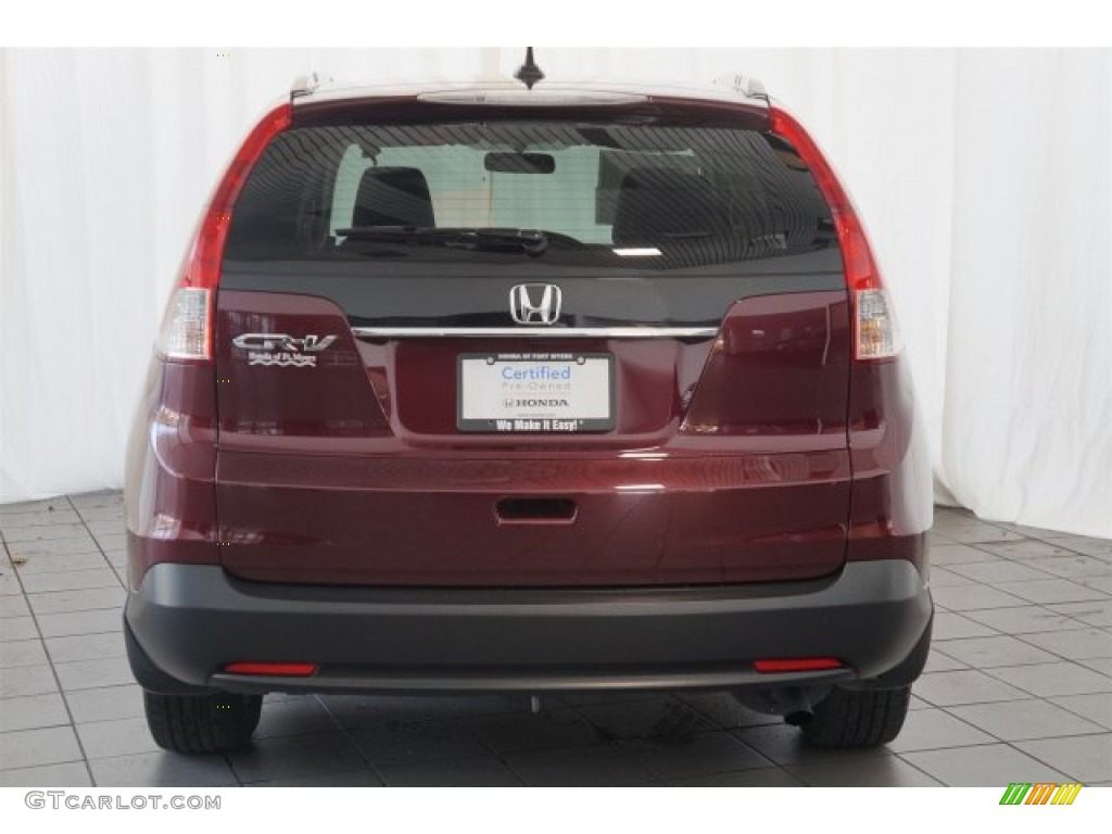 2012 CR-V EX-L - Basque Red Pearl II / Gray photo #7