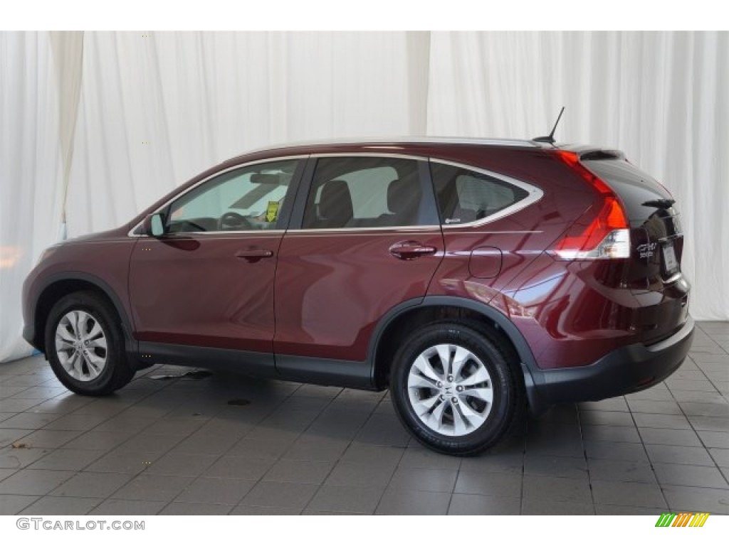 2012 CR-V EX-L - Basque Red Pearl II / Gray photo #8