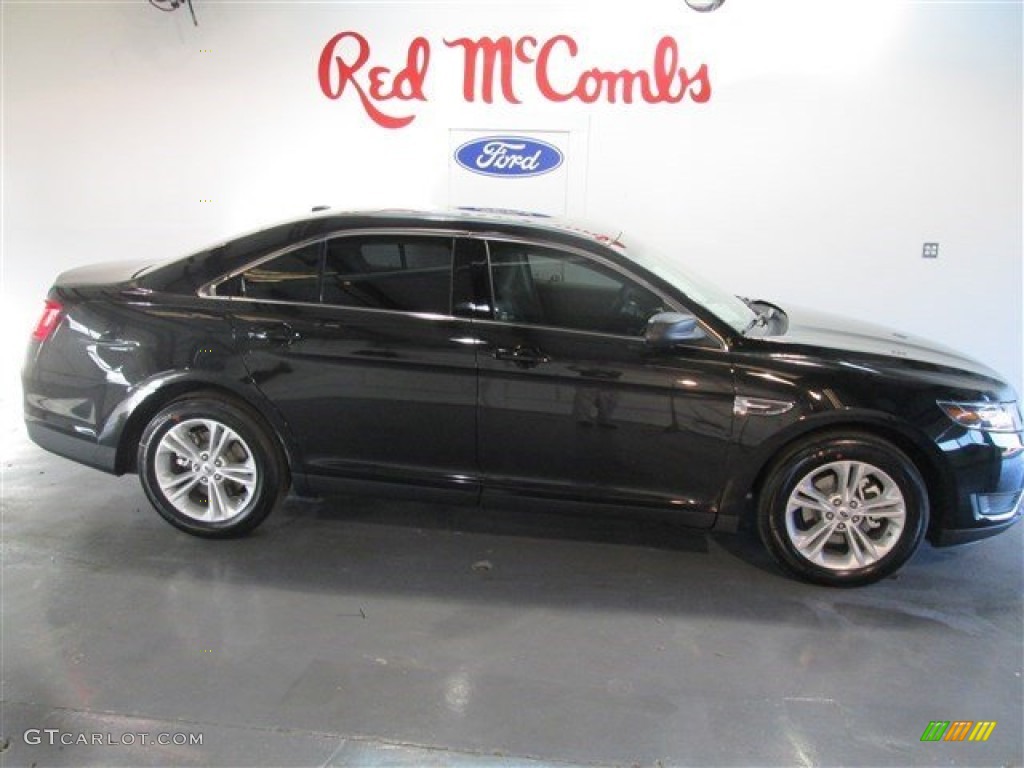 2015 Taurus SE - Tuxedo Black Metallic / Dune photo #7