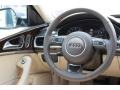 2016 Audi A6 Atlas Beige Interior Steering Wheel Photo
