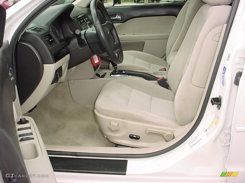 2008 Fusion SEL V6 - White Suede / Camel photo #10