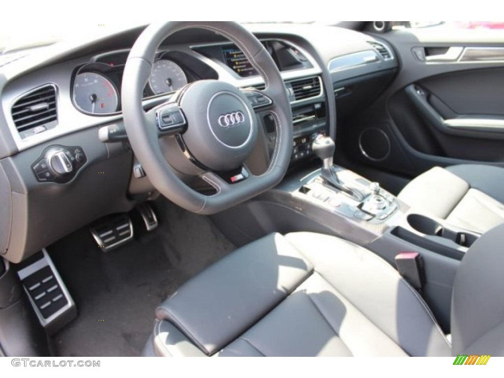 Black Interior 2016 Audi S4 Premium Plus 3.0 TFSI quattro Photo #107031684