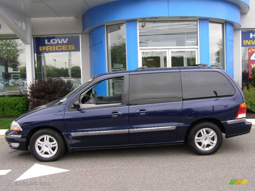 2001 Windstar SE - Medium Royal Blue Metallic / Medium Graphite photo #3