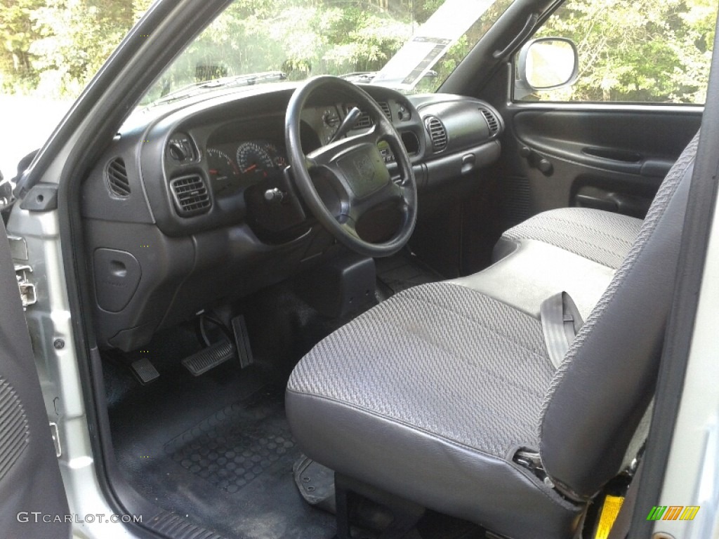 2001 Ram 1500 ST Regular Cab - Bright Silver Metallic / Agate photo #12