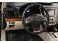 Warm Ivory Leather Steering Wheel Photo for 2013 Subaru Outback #107036562