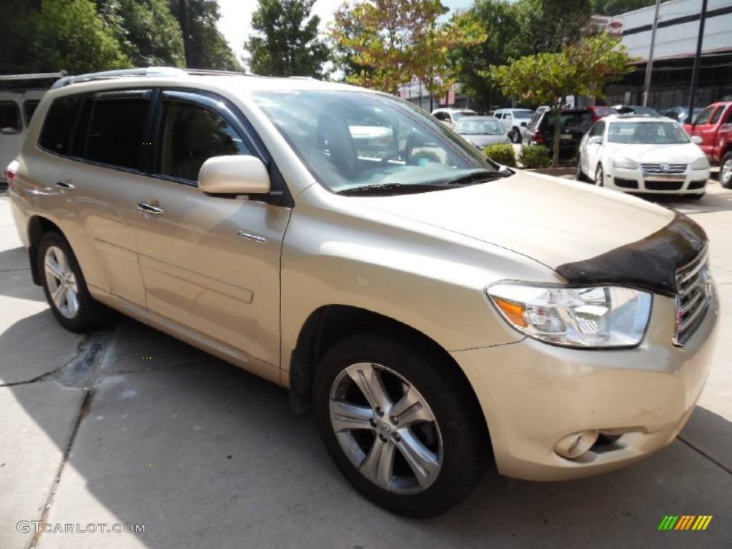 Sandy Beach Metallic 2008 Toyota Highlander Limited 4WD Exterior Photo #107037972