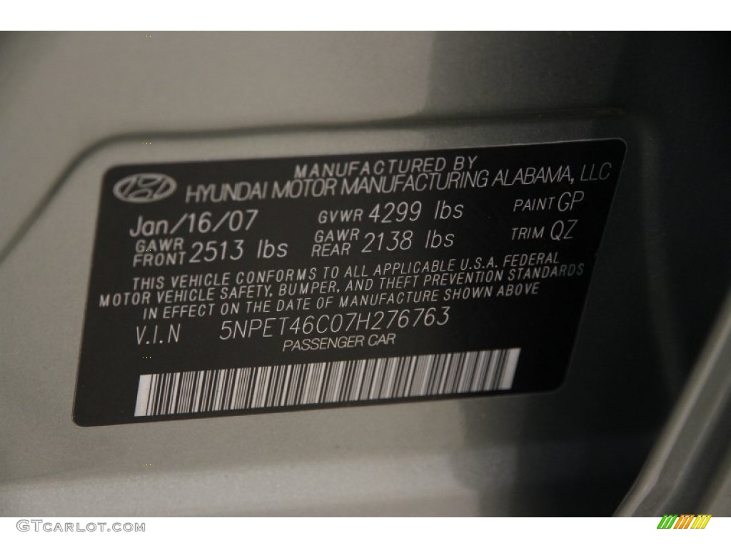 2007 Sonata GLS - Natural Khaki / Beige photo #16