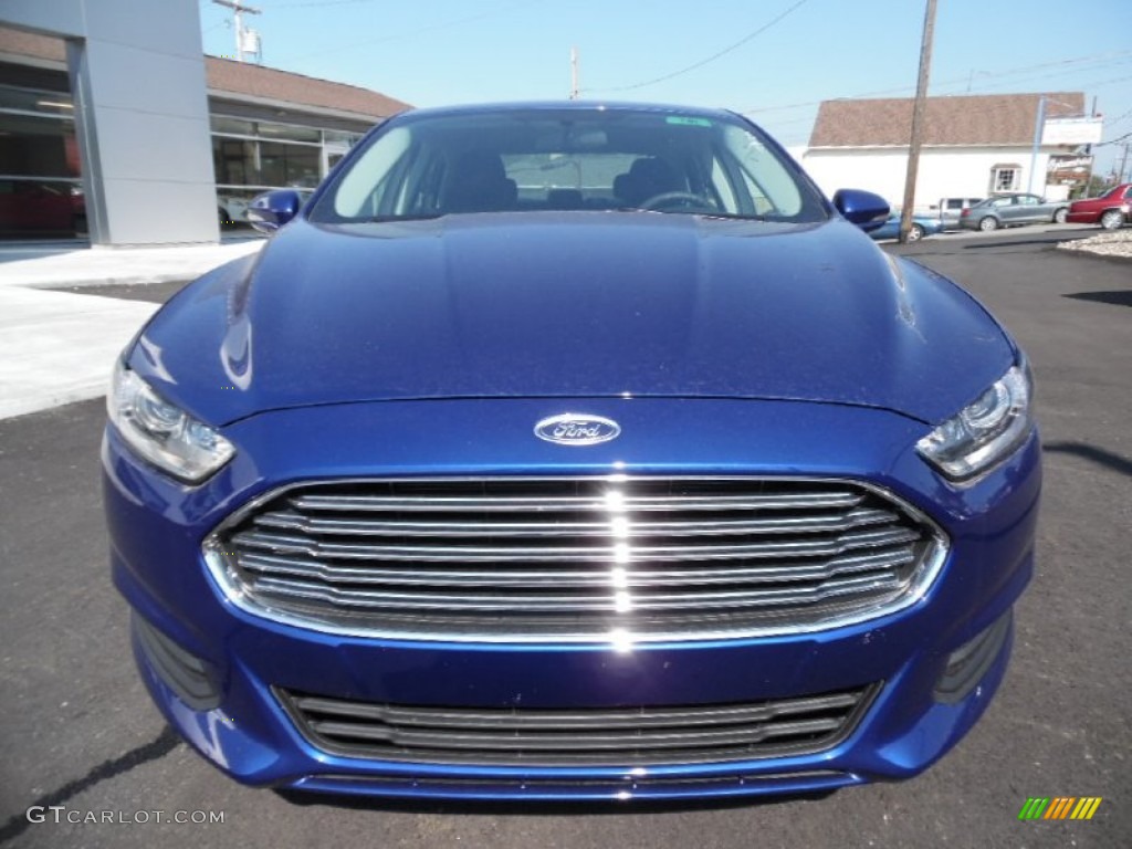 2016 Fusion SE - Deep Impact Blue Metallic / Charcoal Black photo #2