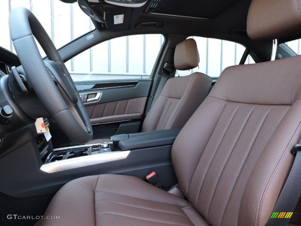 Chestnut Brown/Black Interior 2016 Mercedes-Benz E 350 4Matic Sedan Photo #107044378
