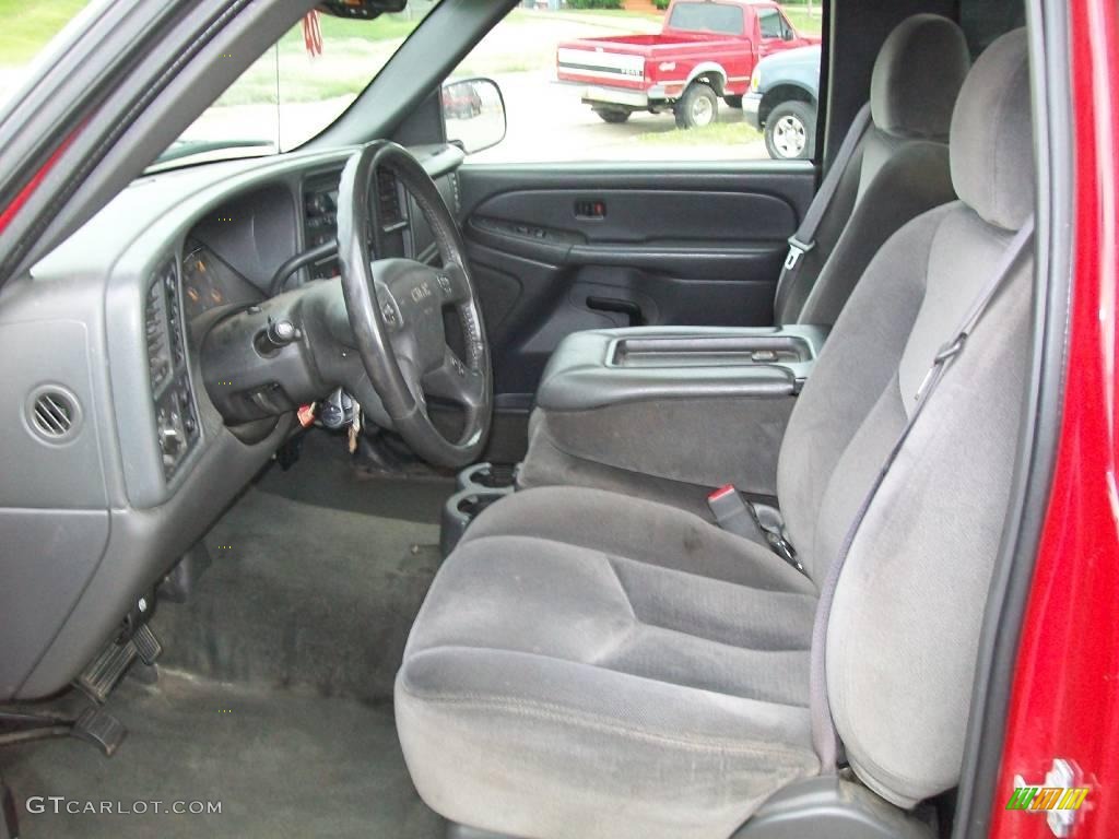 2005 Sierra 1500 SLE Regular Cab 4x4 - Fire Red / Dark Pewter photo #13