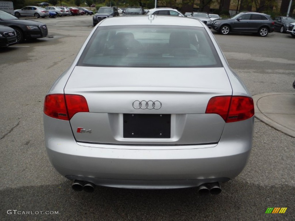 2005 S4 4.2 quattro Sedan - Light Silver Metallic / Black/Silver photo #13