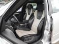 2005 Audi S4 Black/Silver Interior Front Seat Photo