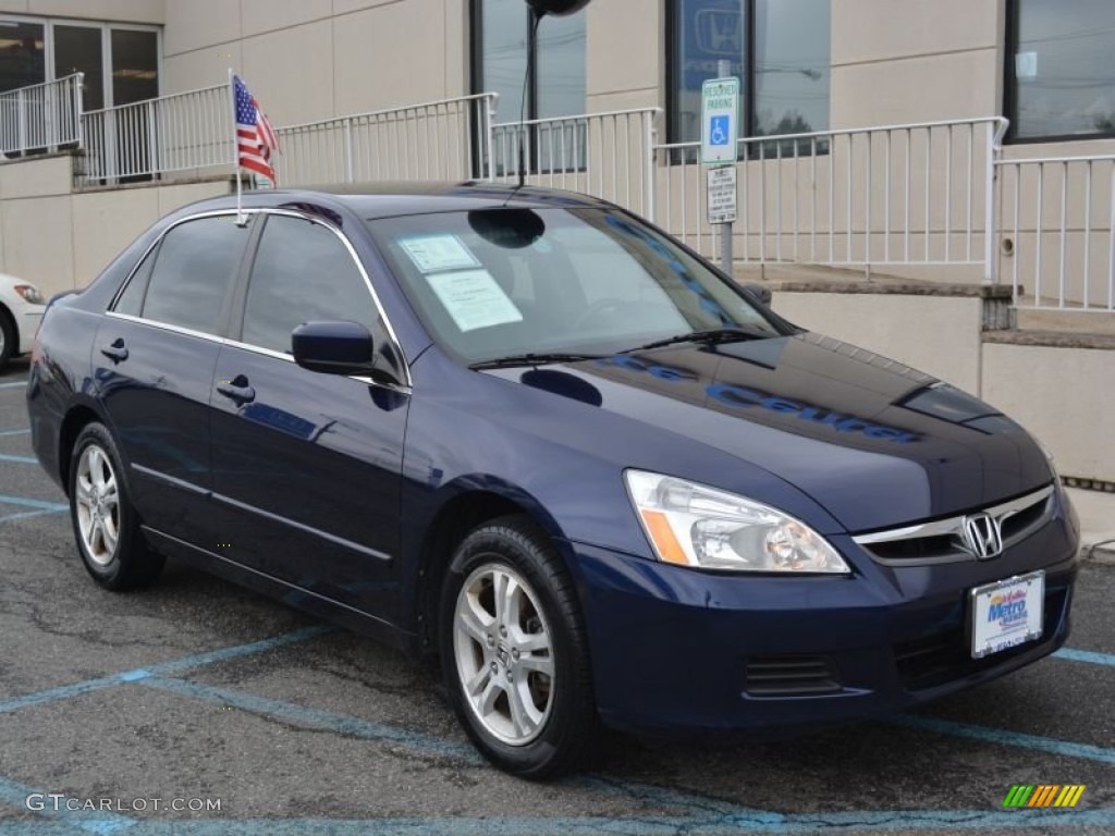 2006 Accord SE Sedan - Royal Blue Pearl / Gray photo #1