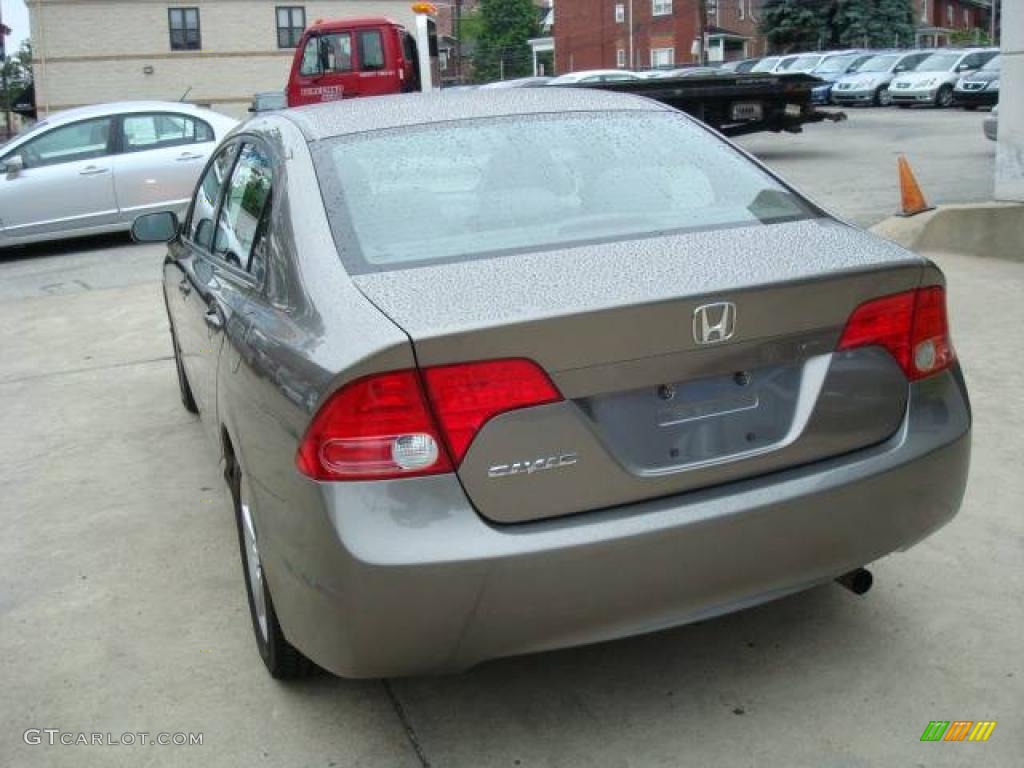 2007 Civic EX Sedan - Galaxy Gray Metallic / Gray photo #2