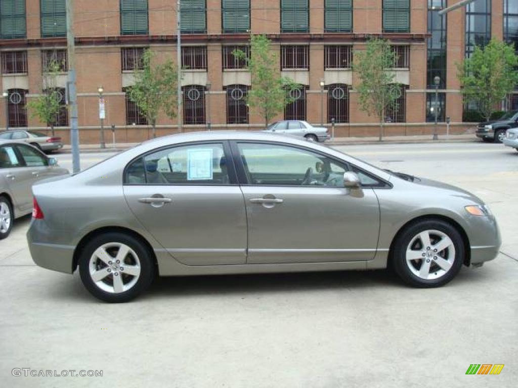 2007 Civic EX Sedan - Galaxy Gray Metallic / Gray photo #5