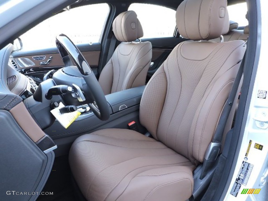 Nut Brown/Black Interior 2015 Mercedes-Benz S 550 4Matic Sedan Photo #107048965