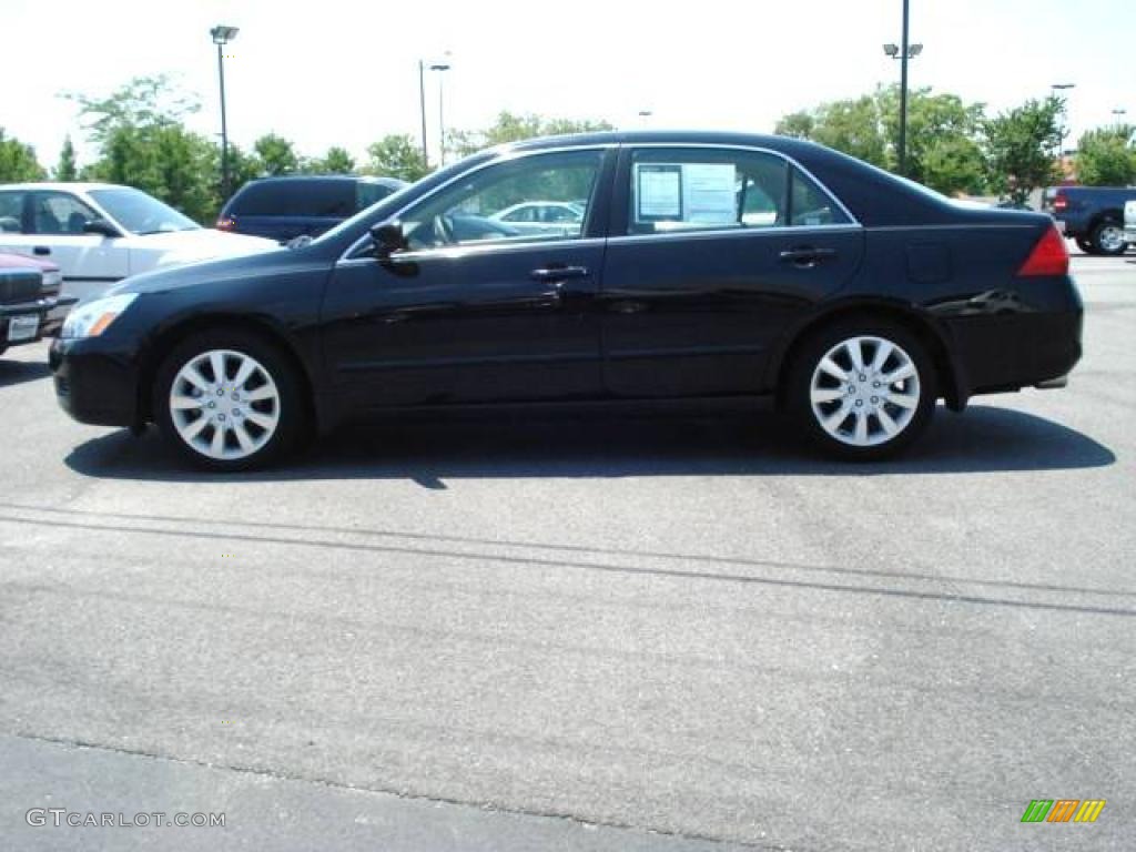 2006 Accord LX V6 Sedan - Nighthawk Black Pearl / Ivory photo #2