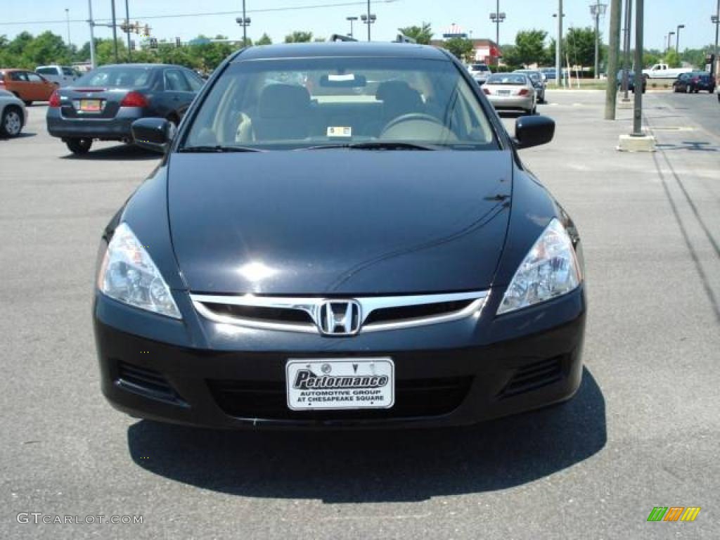 2006 Accord LX V6 Sedan - Nighthawk Black Pearl / Ivory photo #5