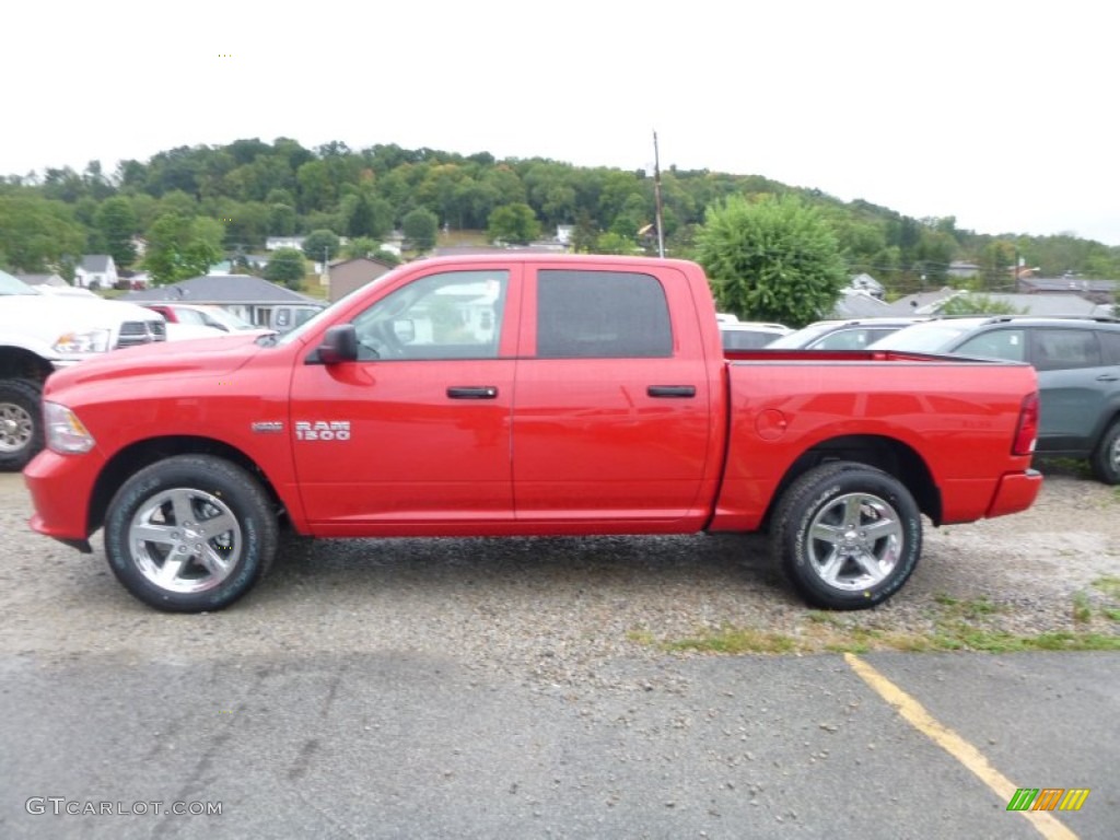 Flame Red 2016 Ram 1500 Express Crew Cab 4x4 Exterior Photo #107049799