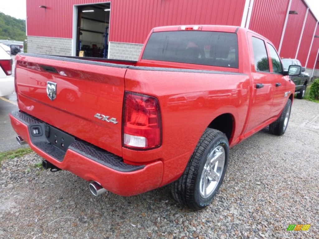 2016 1500 Express Crew Cab 4x4 - Flame Red / Black/Diesel Gray photo #8