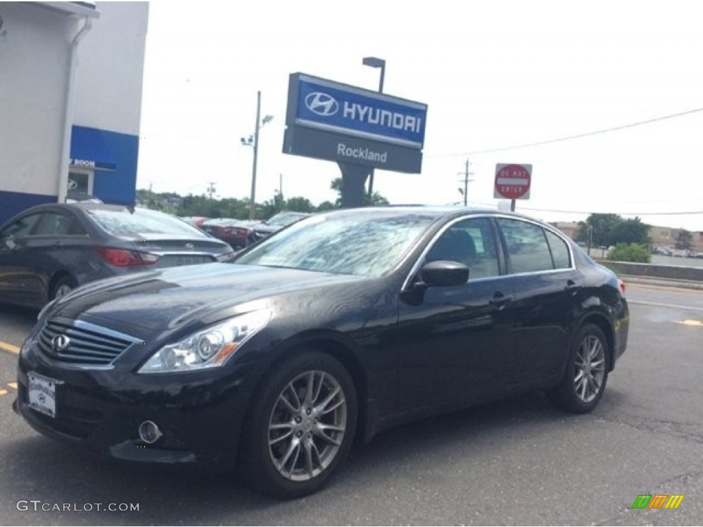 2012 G 37 x AWD Sedan - Black Obsidian / Graphite photo #1