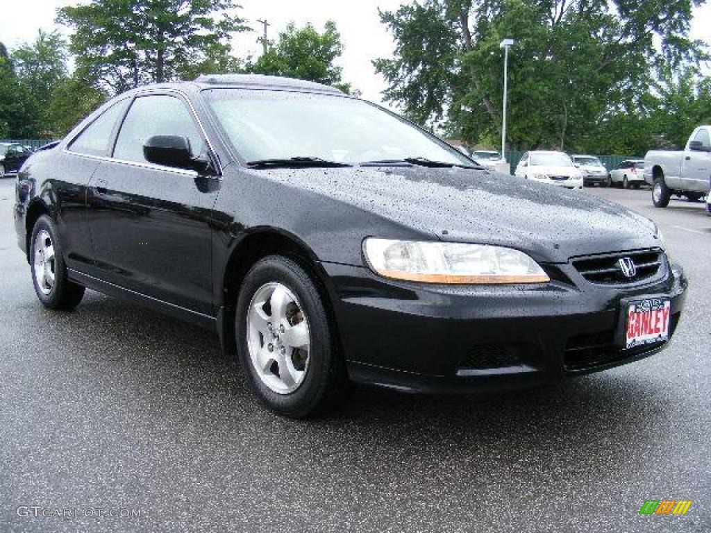 2002 Accord EX Coupe - Nighthawk Black Pearl / Charcoal photo #7