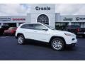 2016 Bright White Jeep Cherokee Limited  photo #1