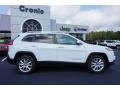 2016 Bright White Jeep Cherokee Limited  photo #8