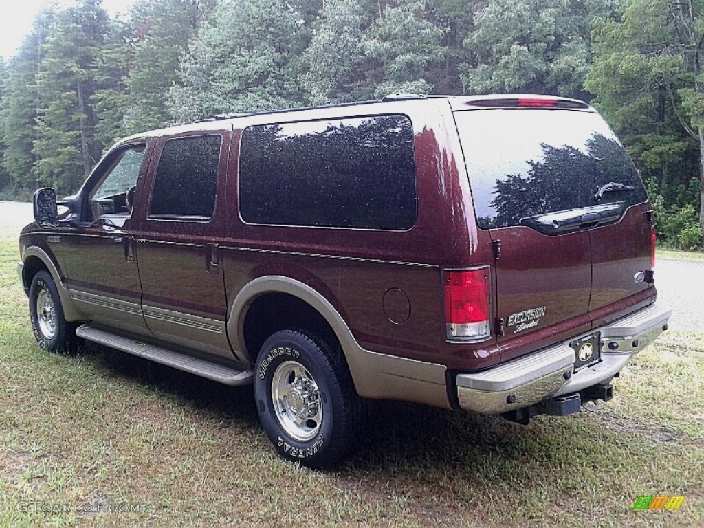 2001 Excursion Limited 4x4 - Toreador Red Metallic / Medium Parchment photo #11