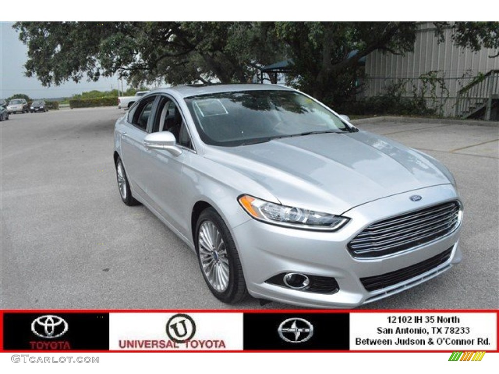 2015 Fusion Titanium - Ingot Silver Metallic / Charcoal Black photo #1