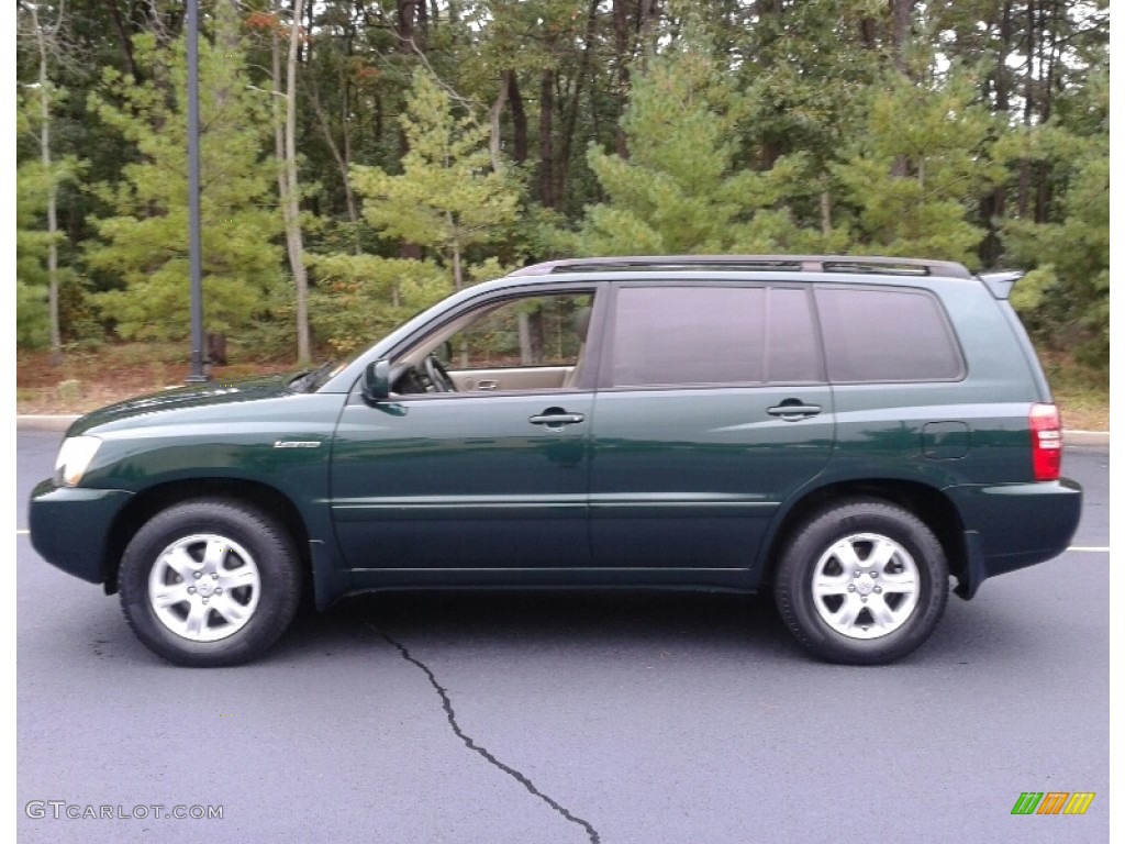 Electric Green Mica 2003 Toyota Highlander V6 4WD Exterior Photo #107057176