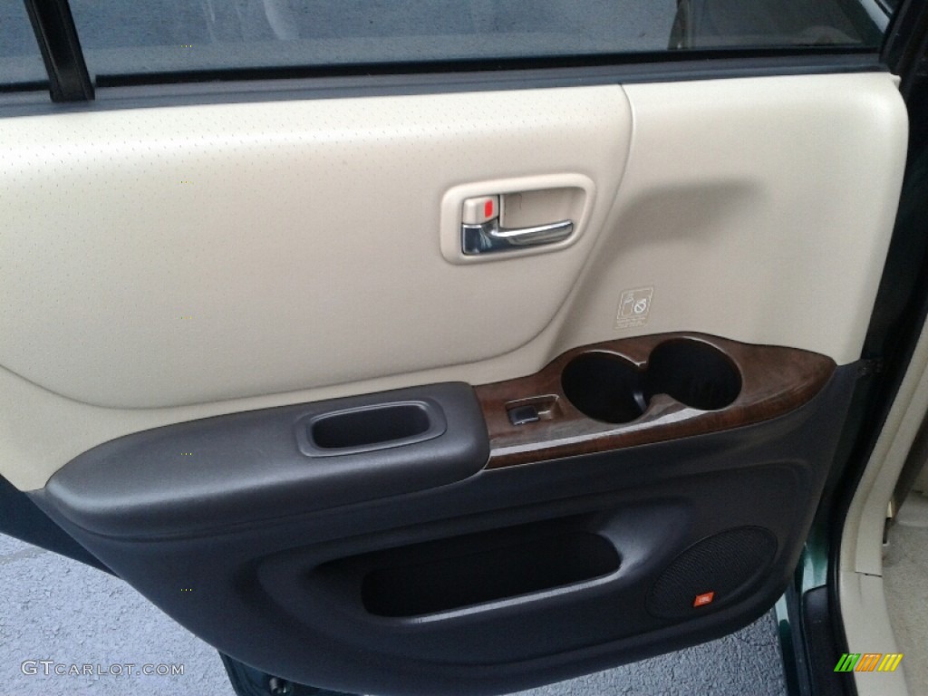 2003 Highlander V6 4WD - Electric Green Mica / Ivory photo #20