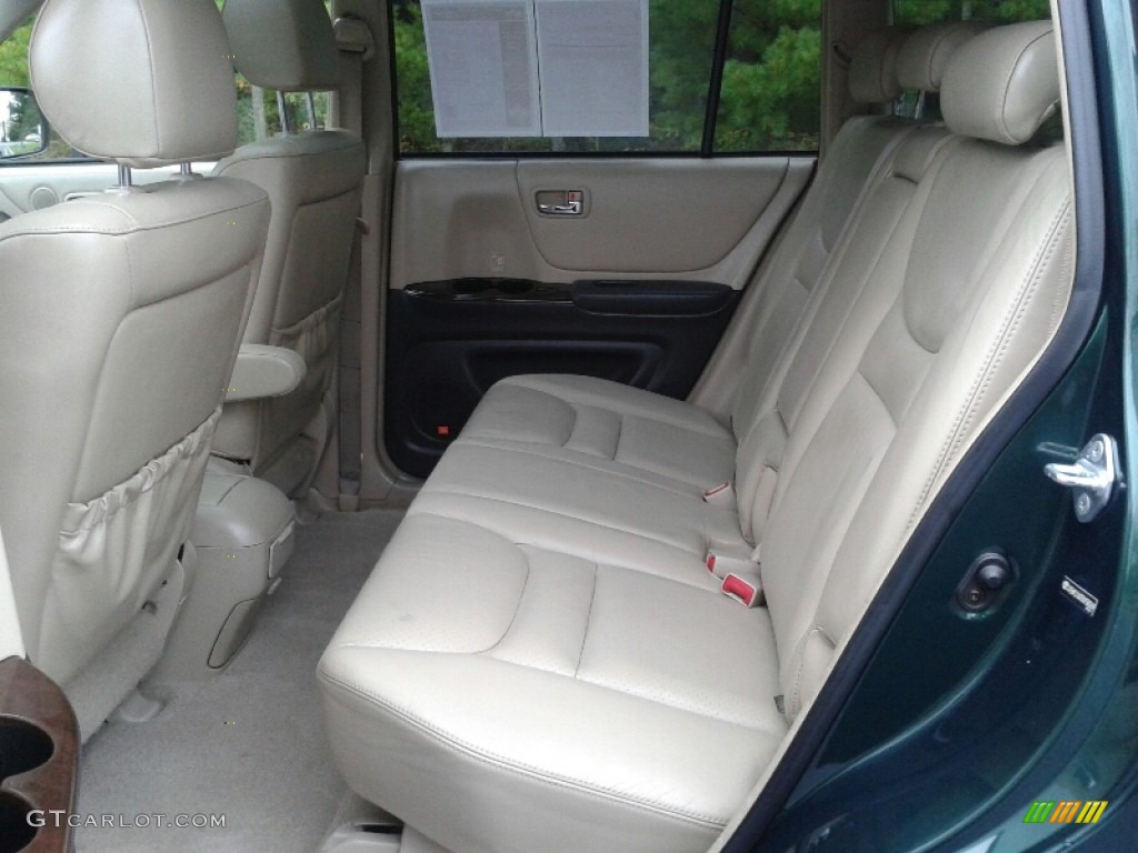 2003 Highlander V6 4WD - Electric Green Mica / Ivory photo #21
