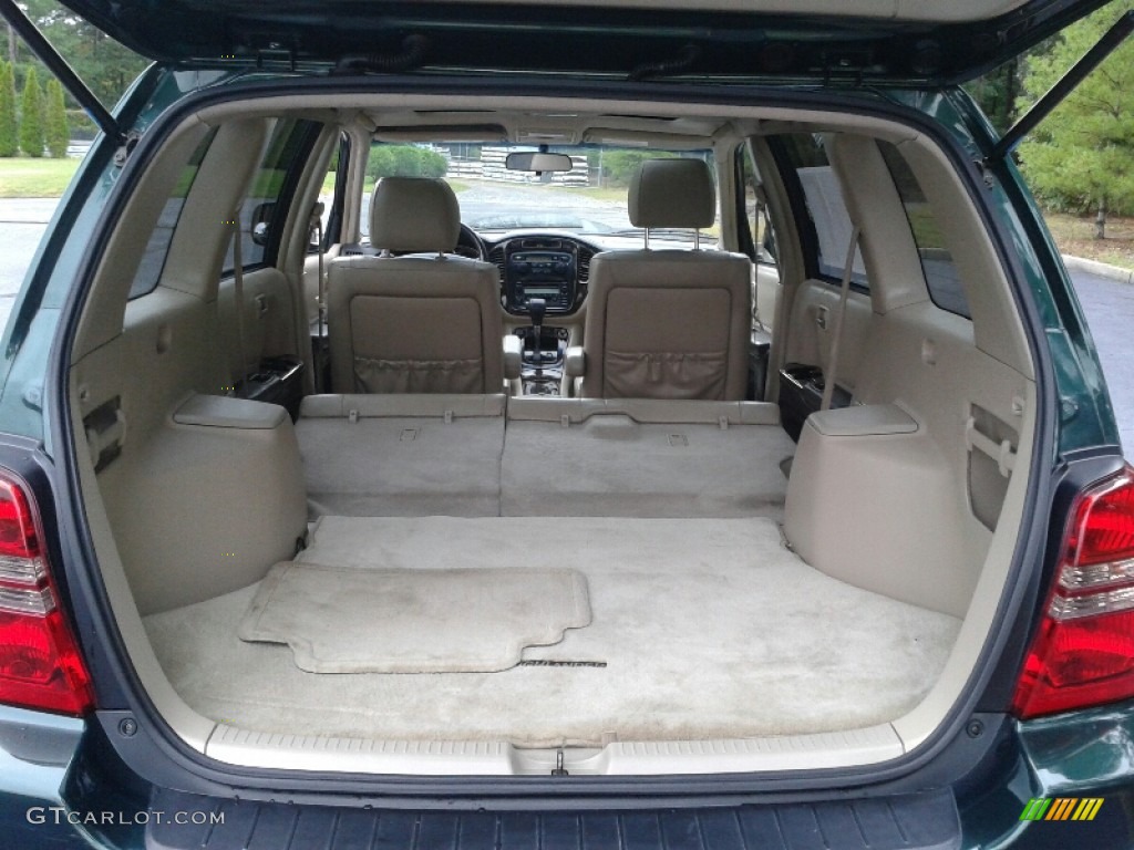 2003 Highlander V6 4WD - Electric Green Mica / Ivory photo #31