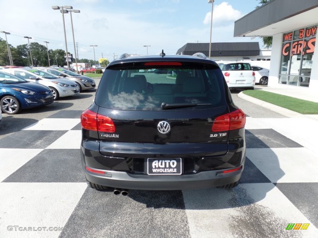 2012 Tiguan SEL - Deep Black Metallic / Beige photo #4