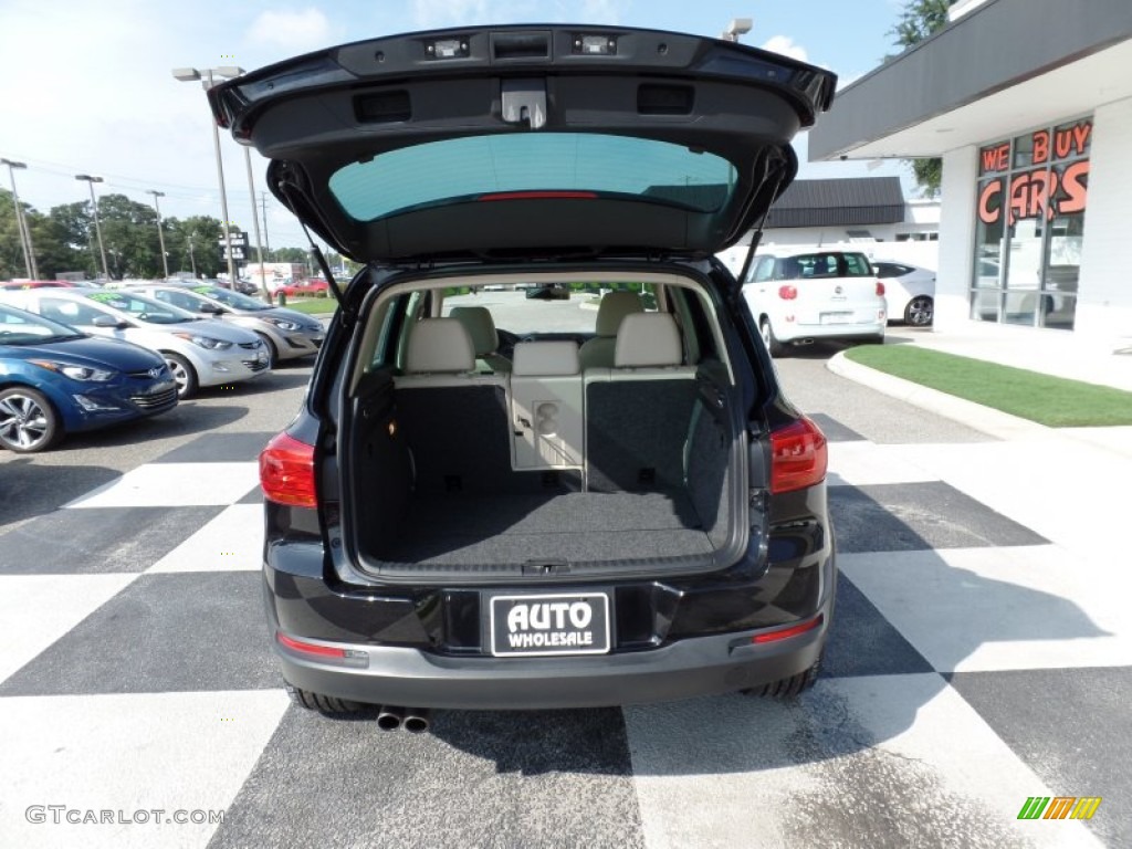 2012 Tiguan SEL - Deep Black Metallic / Beige photo #5