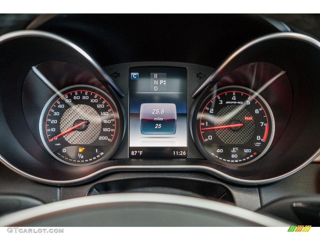 2016 Mercedes-Benz C 63 S AMG Sedan Gauges Photo #107058580