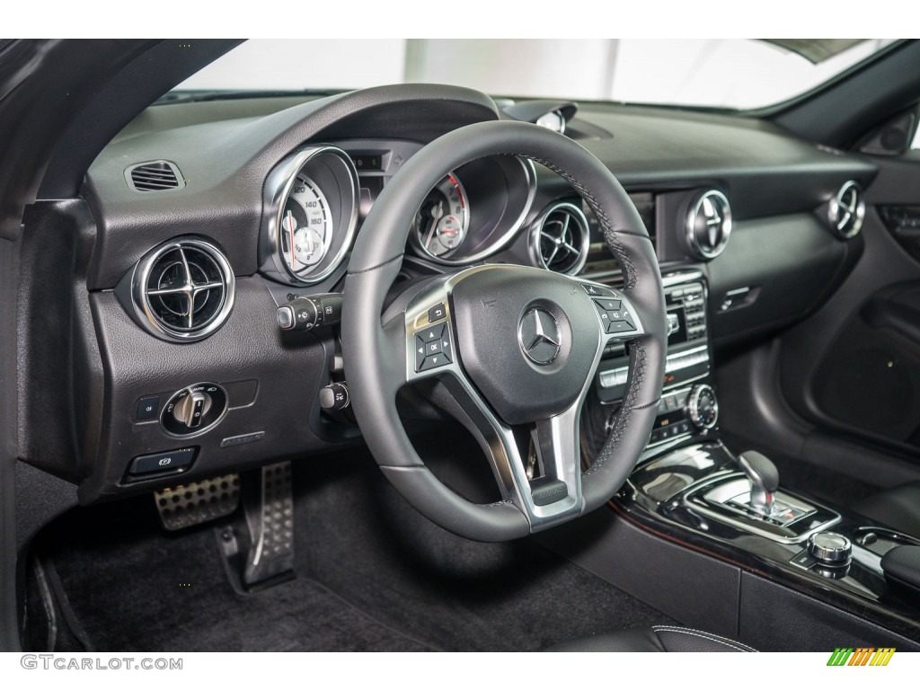 2016 Mercedes-Benz SLK 300 Roadster Black Dashboard Photo #107058952