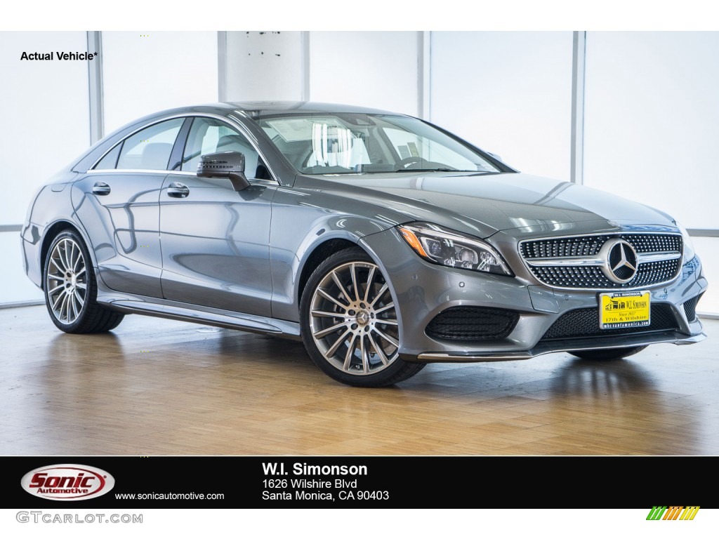 2016 CLS 400 Coupe - Selenite Grey Metallic / Crystal Grey/Seashell Grey photo #1