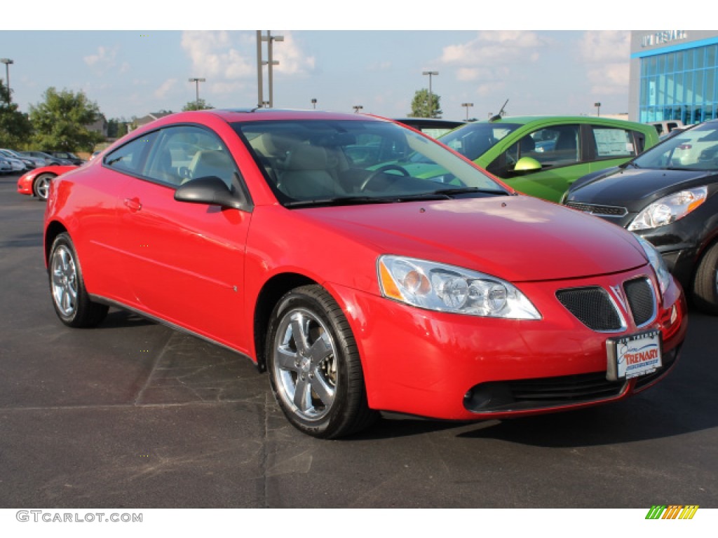 2007 G6 GT Coupe - Crimson Red / Light Taupe photo #2