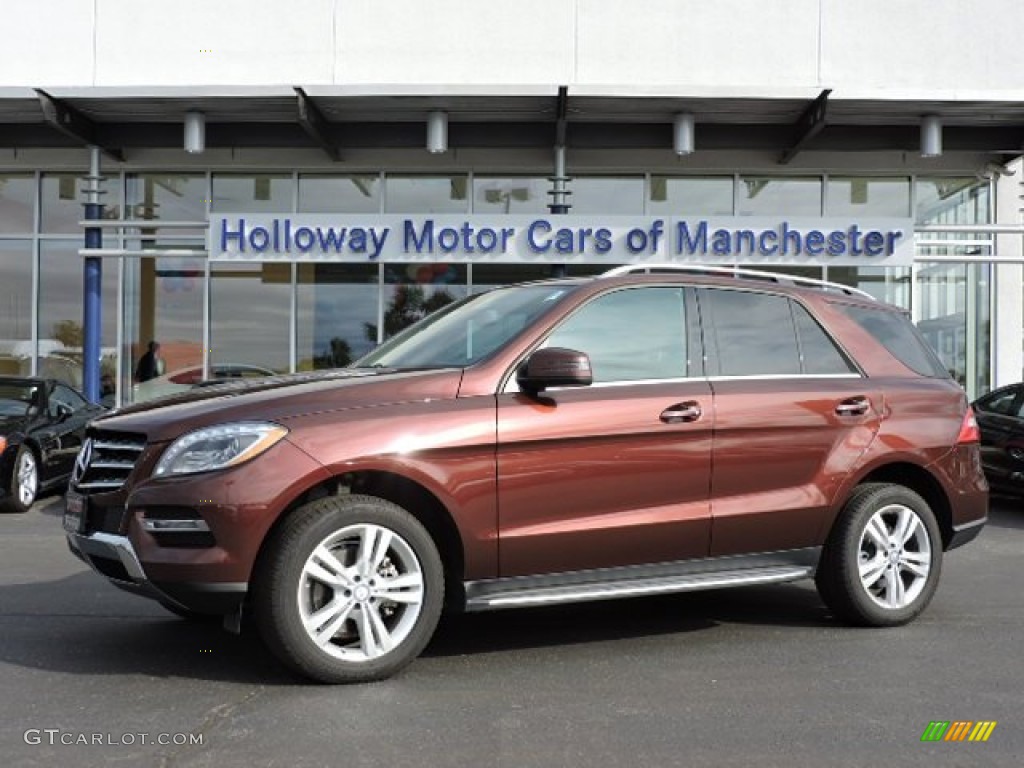 2013 ML 350 4Matic - Cinnabar Red Metallic / Black photo #1