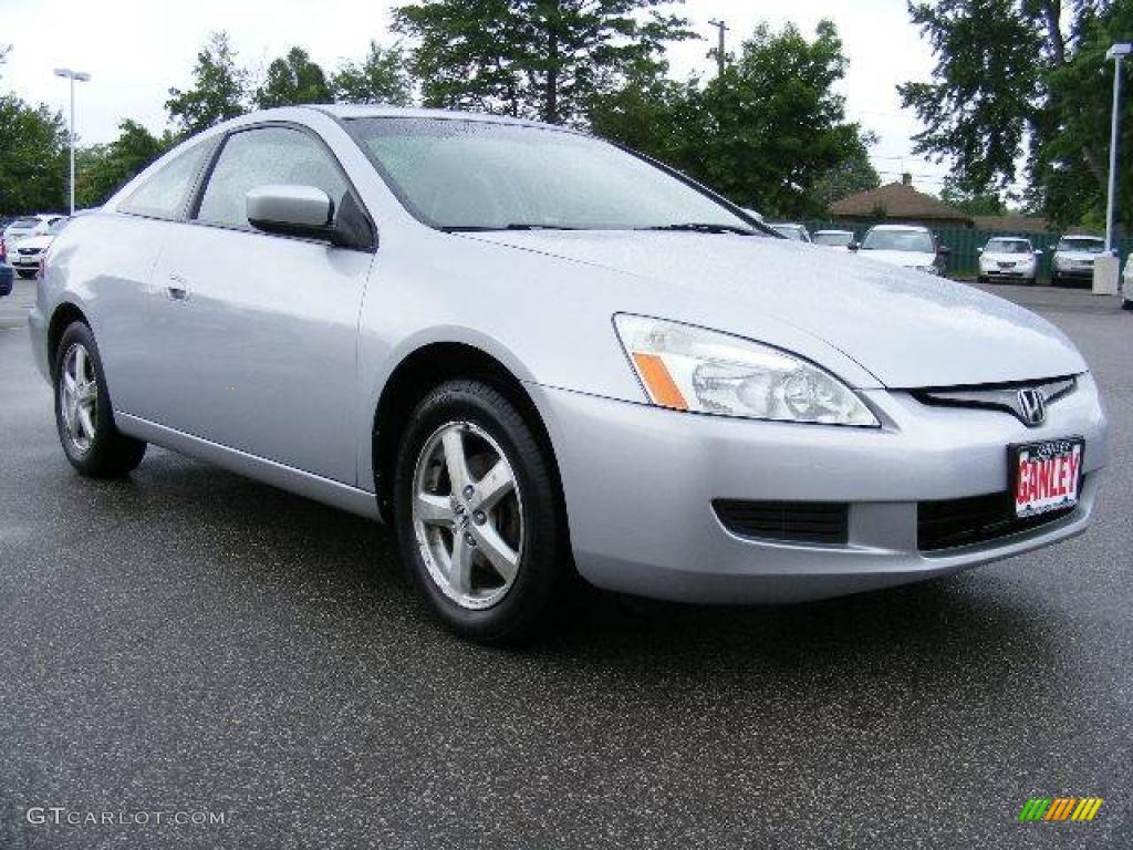 2003 Accord EX Coupe - Satin Silver Metallic / Black photo #7
