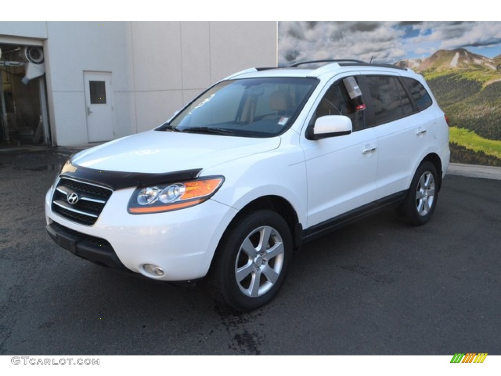 Powder White Pearl 2009 Hyundai Santa Fe Limited 4WD Exterior Photo #107063971