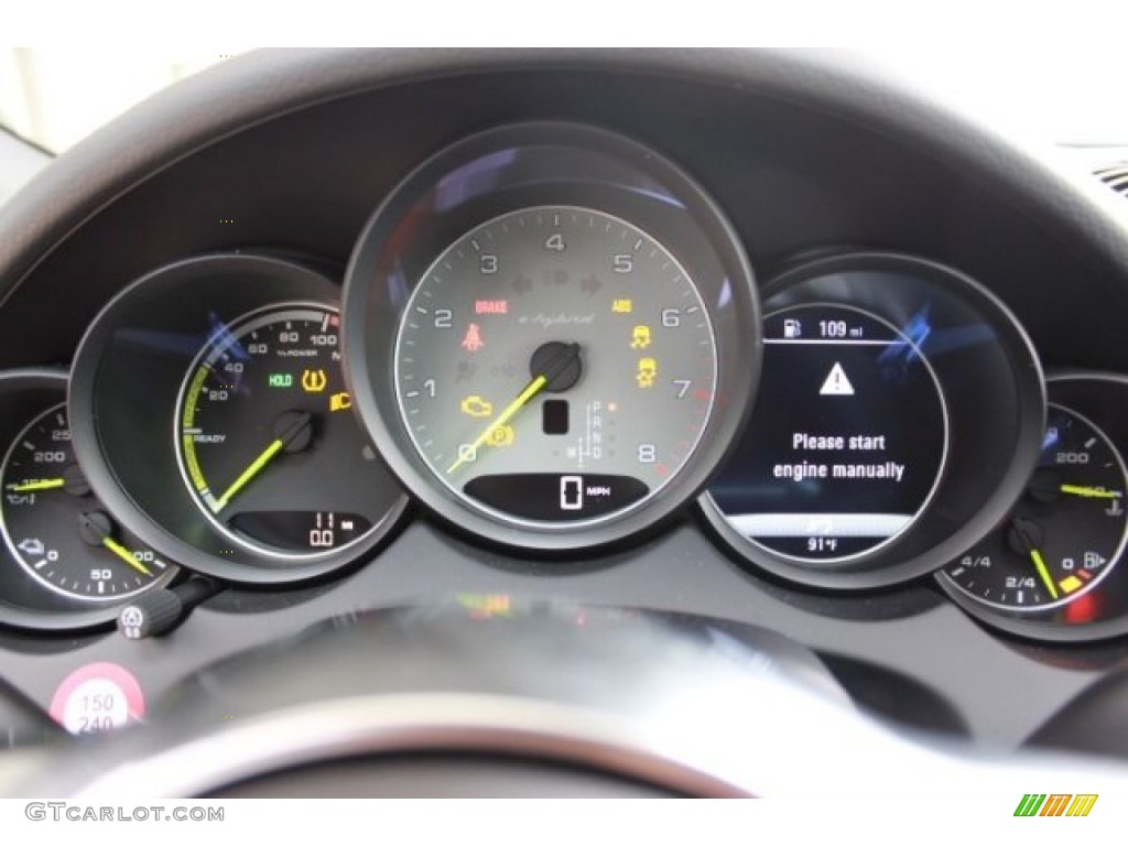 2016 Porsche Cayenne S E-Hybrid Gauges Photo #107064112